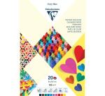 PAPIER COULEUR, Bloc de 20 feuilles 120g/m2 au format 21x29,7cm - Assortiment