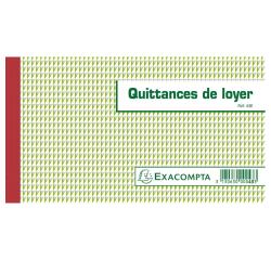 De_manifold quittances de loyer 12,5x21cm 50 feuillets tripli autocopiants