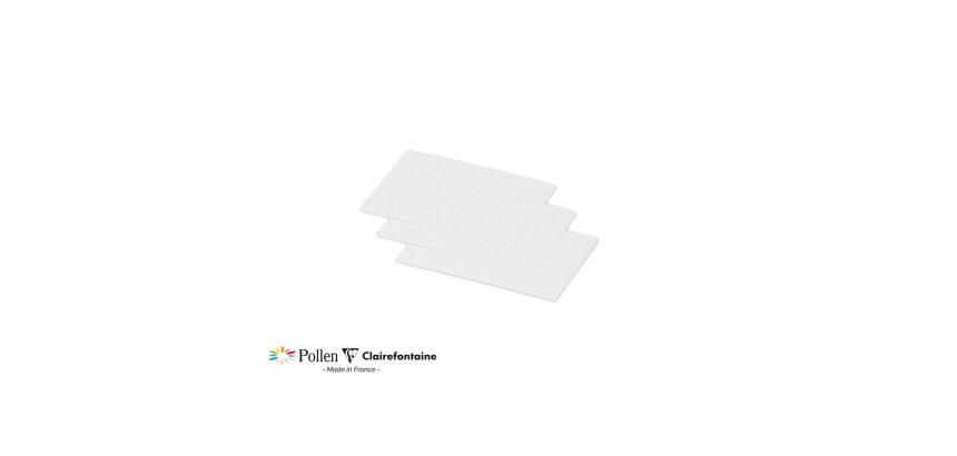 Paquet de 25 cartes simples Pollen 70x95mm 210g/m²