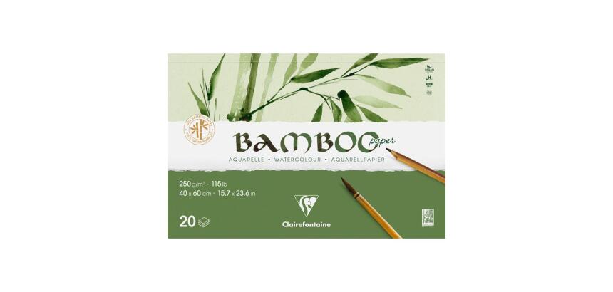 Bamboo bloc collé 2 côtés 20F 60x40cm 250g