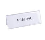 Lot de 10 chevalets double face horizontal A6 - Cristal