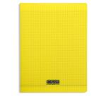 Cahier piqué 8000 POLYPRO 24x32 cm 96 pages grands carreaux 90 g - Jaune