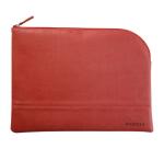 Rhodiarama pochette zippée en simili cuir - taille L (21x28 cm) - Nacarat