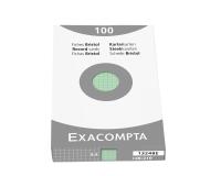 Box of 100 record cards - squared 148x210mm