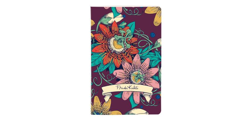 Frida Kahlo, Carnet cousu fil 9x14cm, 96 pages, ligné, ass.