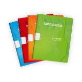 Cahier d'exercices mensuels piqué 7000 17x22 cm 64 pages grands carreaux 70 g - Assortis