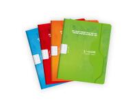 Cahier d'exercices mensuels piqué 7000 17x22 cm 64 pages grands carreaux 70 g - Assortis