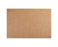 Deskmat rig cardboard 575x375cm Eterneco - Brown geometrical design