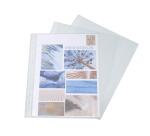 Sachet de 100 pochetttes perforées Polypropylène grainé 5/100e - A5 - Cristal