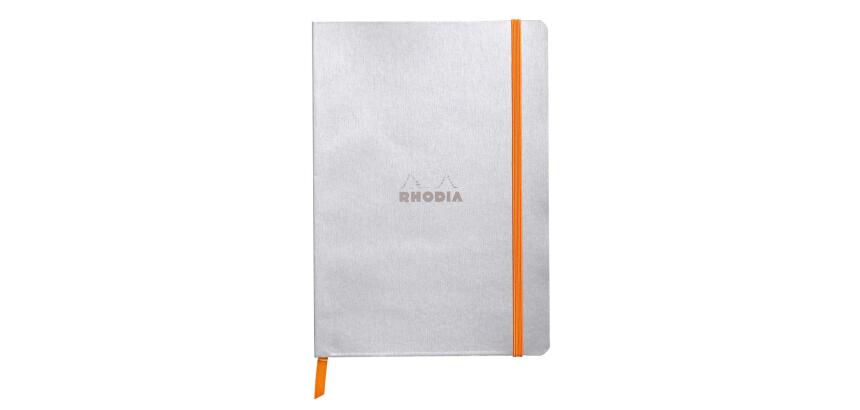 Rhodia Softcover Notebook - A5 - Dot - 80 Sheets - 90gsm - Silver
