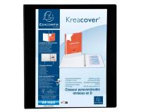 Classeur PP personnalisable Kreacover - 4 anneaux en D 40mm - A4 maxi