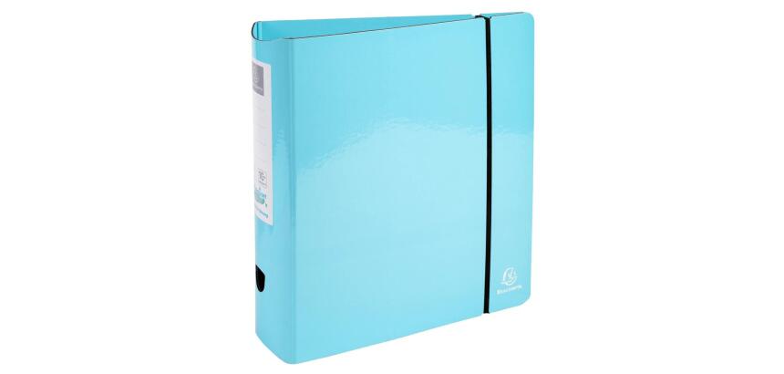 Archivadores de palanca con mecanismo Prem'Touch lomo redondo y cierre con goma - Lomo: 8 cm