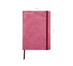 CUIRISÉ Carnet souple A5, 144 pages lignées - Cerise