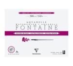 Fontaine Extra Blanc Grain Fin bloc collé 4 côtés 12F 46x61cm 300g