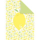 DECORATIV', Paquet de 25 feuilles 160g/m2 au format 21x29,7cm - Fraîcheur citron 3 - Multicolore