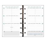 Organiseur Exatime 14 Cali 11 x 14.5 cm Semainier Septembre 2025 à Décembre 2026 -16 Mois - Noir