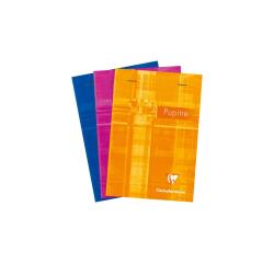 Bloc Pupitre agrafé en-tête A6 (10,5x14,8cm) 80 feuilles détachables ligné Couleur aléatoire - Assortis