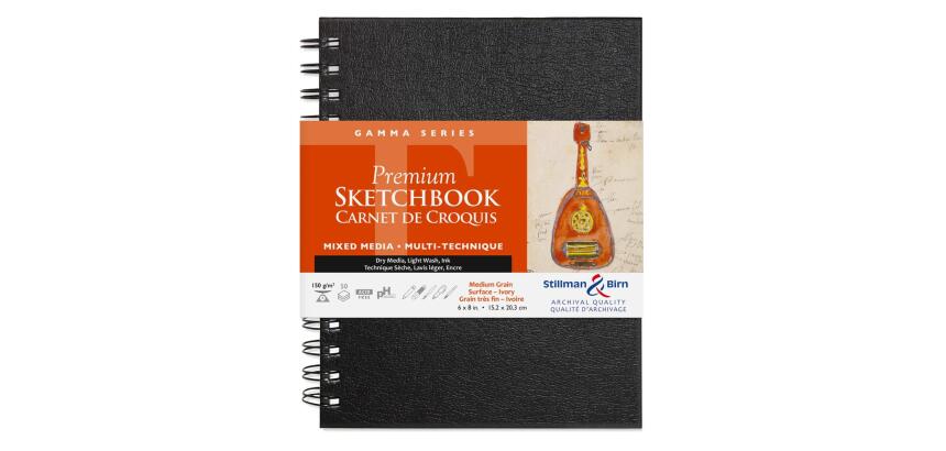 Gamma Series carnet spiralé 50F 15,2x20,3cm 150g - Ivoire