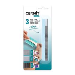 Cernit jeu de lames 3 pces - Acier