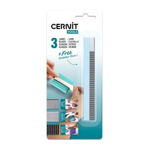 Cernit jeu de lames 3 pces - Acier