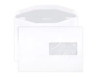 Boite de 500 Enveloppes Blanches C5-162x229mm - Gommées Mécanisables - 80g/m2 - Fenêtre 45x100 (position 62/20) - pour machine de mise sous pli automatique - Blanc