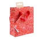 Premium sac petit rouge & blanc 12x4,5x13,5 cm - Rouge