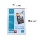 Lot de 10 porte-étiquettes A7 vertical - Cristal