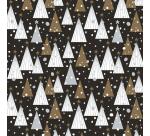 Alliance 60g, rl 50x0,70m Sapin fd noir - Noir & Blanc