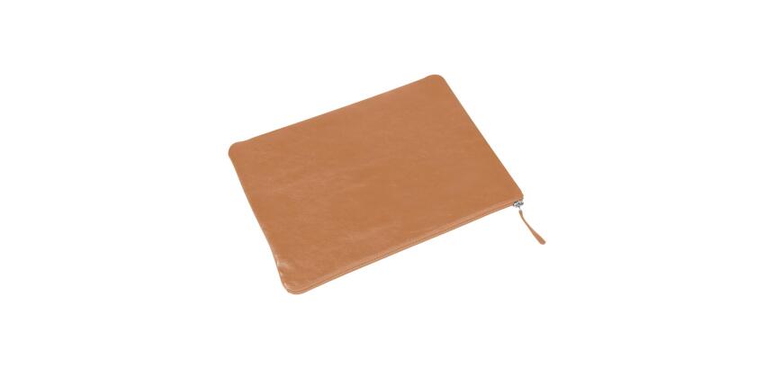 CUIR Pochette Plate Universelle 23x32cm - Naturel
