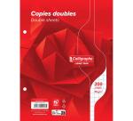 Copies doubles sous film 7000 17x22 cm 200 pages perforées 2 trous grands carreaux 70 g