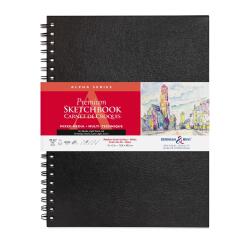 Alpha Series carnet spiralé 50F 22,9x30,5cm 150g - Blanc