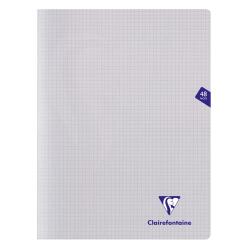 Cahier piqué Mimesys 24x32cm 48 pages petits carreaux couverture polypropylène