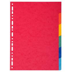 Dividers A4 220g 6P Bright - Assorted colours