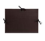 Carton à dessin Kraft 3 cordons 32x45cm - Noir