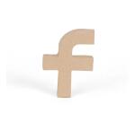 Petite lettre kraft f 8,5cm - Kraft