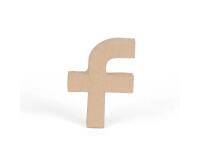 Petite lettre kraft f 8,5cm - Kraft