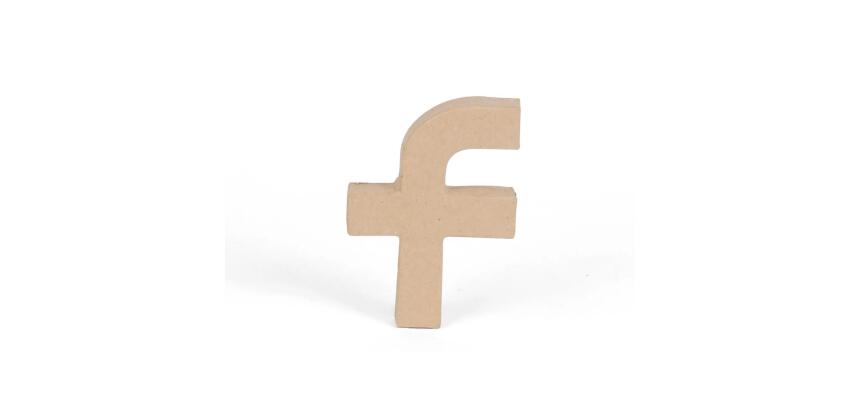 Petite lettre kraft f 8,5cm - Kraft