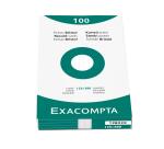 Estuche Exacompta de 100 fichas Exacompta cartulina Bristol - rayado horizontal 125x200mm - Blanco