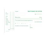 Manifold Quittances de loyer 12,5x21cm 50 feuillets tripli autocopiants