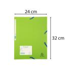 Chemise 3 rabats à élastiques polypropylène 7/10e Forever PP - A4 - Vert anis