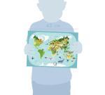 Boîte créative, Decalco Mania, Planisphère