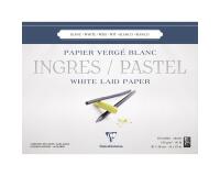 Ingres Pastel bloc collé 25F 36x48cm 130g - Blanc