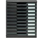 Module de classement Modulo Ecoblack 10 tiroirs fermés - Noir