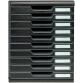 MODULO A4 - 10 drawers ECOBlack black - Black