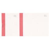 Bloc vendeur à bande couleur 100 feuillets double numérotage - Format 6 ,6x13,5 cm