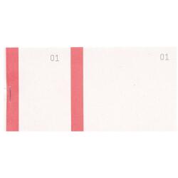 Bloc vendeur à bande couleur 100 feuillets double numérotage - Format 6 ,6x13,5 cm