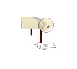 Tischläufer Tête-à-tête auf Rolle, Spunbond, reißfest und abwischbar - 24x0,40m