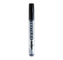 DARWI Marqueur Peinture Textile Opaque Pointe Conique Fine 2mm - Noir