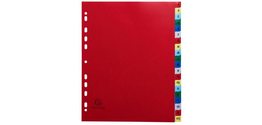 Separadores Separadores con pestañas impresas Polipropileno 12/100º - Surtidos brillantes - Colores surtidos vivos