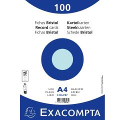 Fichas de cartulina bristol 205 g/m2 - Liso - 210x297 mm